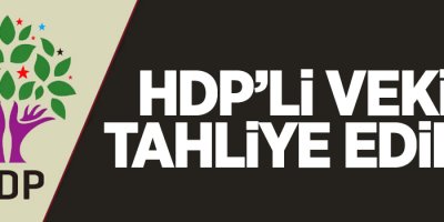 HDP'li vekil tahliye edildi