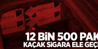 Hakkari'de 12 bin 500 paket sigara ele geçirildi
