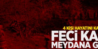 Trabzon'da yayla yolunda feci kaza: 4 ölü, 3 yaralı