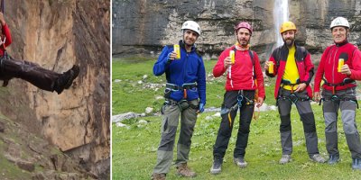 Dağcılar Sümbül Dağı'na tırmanış için hazırlanıyor