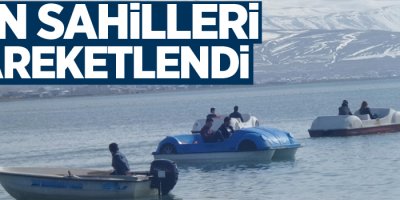Van sahilleri hareketlendi