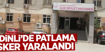 Şemdinli'de patlama, 3 asker yaralandı