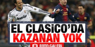 Real Madrid Barcelona ile berabere kaldı