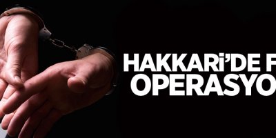 Hakkari’de FETÖ operasyonu: 1 tutuklama