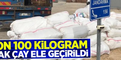 Van Başkale'de 3 ton kaçak çay ele geçirildi