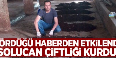 Gördüğü haberden etkilendi, solucan çiftliği kurdu