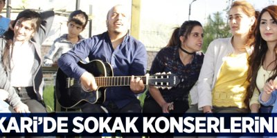 Hakkari’de sokak konserlerine büyük ilgi
