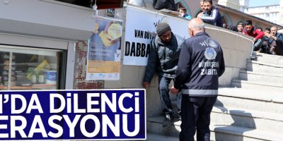 Van'da dilenci operasyonu