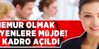 Kamuda 4 Bin 970 Ek Kadro Açıldı