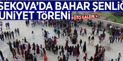 Yüksekova'da Bahar şenliği ve mezuniyet töreni