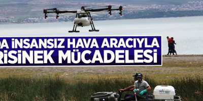 Van’da insansız hava aracıyla sivrisinek mücadelesi