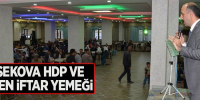Yüksekova HDP ve DBP'den iftar yemeği
