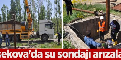 Yüksekova'da su sondajı arızalandı!