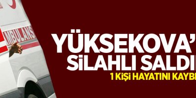 Yüksekova'da silahlı saldırı