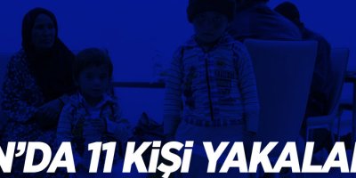 Van'da 11 kişi yakalandı