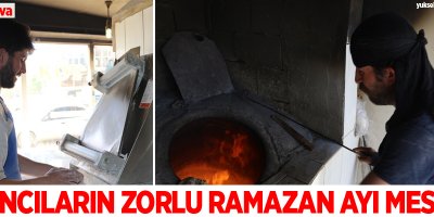 Yüksekovalı fırıncıların zorlu Ramazan mesaisi