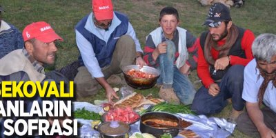 Yüksekovalı çobanların iftar sofrası