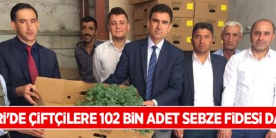 Hakkari'de çiftçilere 102 bin adet sebze fidesi dağıtıldı