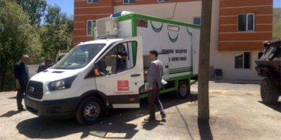 Esendere Belediyesi'ne cenaze aracı hibe edildi