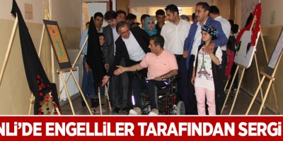 Şemdinli engelliler tarafından sergi açıldı
