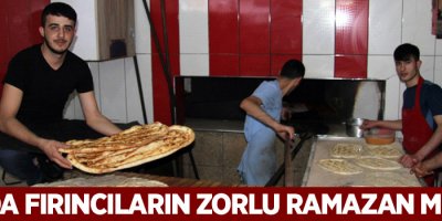 Van'da fırıncıların zorlu Ramazan mesaisi