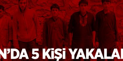 Van Başkale'de 5 kaçak şahıs yakalandı