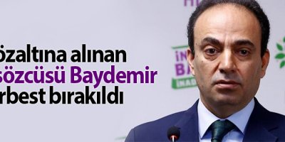 Gözaltına alınan HDP sözcüsü Baydemir serbest bırakıldı
