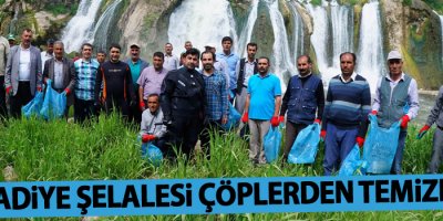 Van Muradiye Şelalesi çöplerden temizlendi