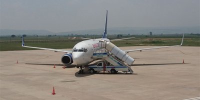 Yolcu uçağına leylek çarptı