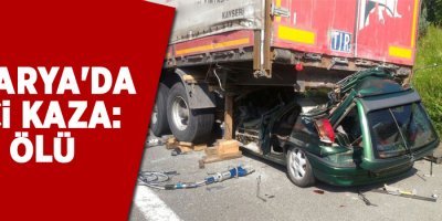 Sakarya'da feci kaza: 1 ölü