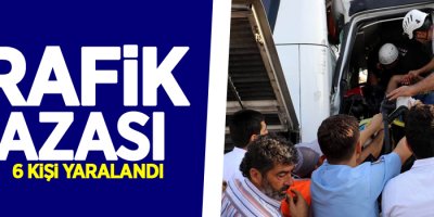 Otobüsle tır çarpıştı: 6 yaralı