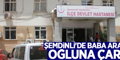 Şemdinli'de baba aracıyla oğluna çarptı