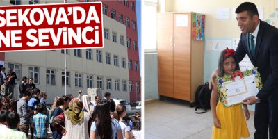 Yüksekova'da karne heyecanı