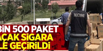 67 bin 500 paket kaçak sigara ele geçirildi