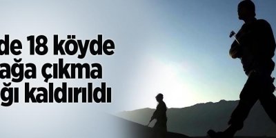 Lice’de 18 köyde sokağa çıkma yasağı kaldırıldı