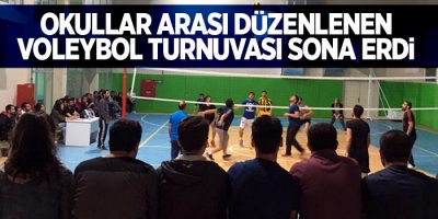 Okullar arası voleybol turnuvası sona erdi