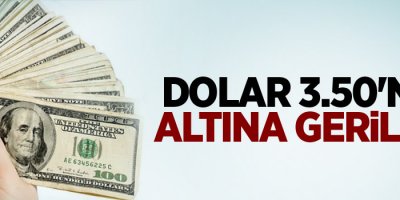 Dolar 3,50'nin altına geriledi