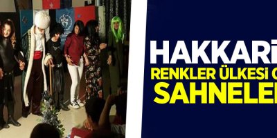 Hakkari’de Renkler Ülkesi oyunu sahnelendi