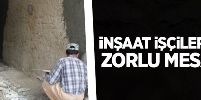 İnşaat İşçilerinin Zorlu Mesaisi