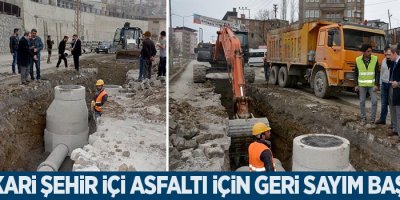 Hakkari şehir içi asfaltı için geri sayım başladı