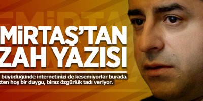 Selahattin Demirtaş'tan mizah yazısı!