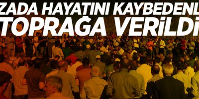 Kazada hayatını kaybedenler toprağa verildi