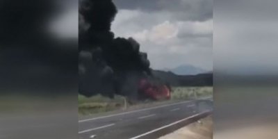 Kayseri-Sivas karayolunda büyük korku