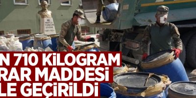 4 ton 710 kilogram esrar maddesi ele geçirildi