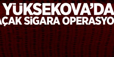 Yüksekova'da 8 bin paket sigara ele geçirildi