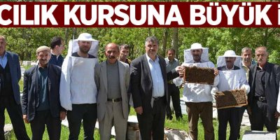 Arıcılık kursuna büyük ilgi