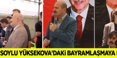 Bakan Soylu, Yüksekova'daki bayramlaşmaya katıldı