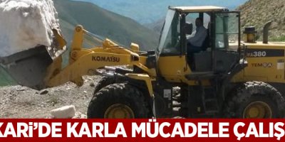 Haziran ayında karla mücadele çalışması