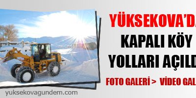 Kapalı Köy Yolları Açıldı