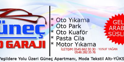Güneç Kapalı oto park ve oto yıkama